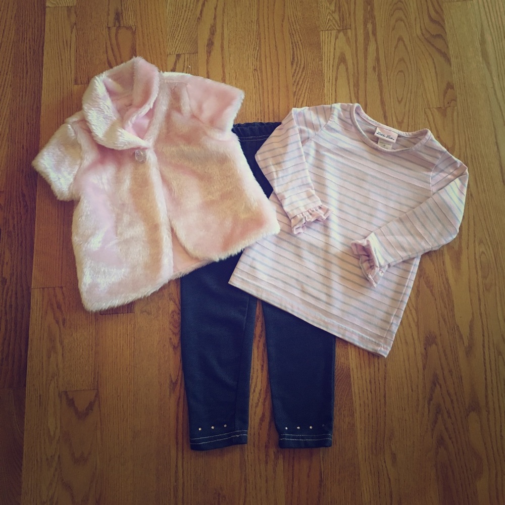 Little Lass Three Piece Set, Size 3T